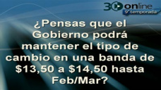 30 online B4: El dolar se mantendr entre $13,50 y 14,50 o bajar menos de 13?