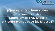 30 online B4: Es conveniente un acuerdo entre Cambiemos y Frente Renovador para ganarle al kirchnerismo?