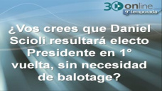 30 online B4: Scioli ser presidente en primera vuelta o tendremos balotage?