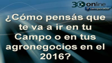 30 online B4: Como crees que te va a ir en el 2016?