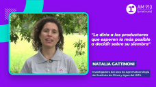 Natalia Gattinoni, Investigadora del rea de Agrometeorologa del Instituto de Clima y Agua del INTA.