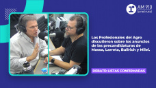 Debate: Listas confirmadas Los Profesionales del Agro discutieron sobre los anuncios de las precandidaturas de Massa, Larreta, Bullrich y Milei.