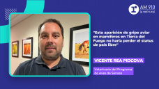 Vicente Rea Pidcova, veterinario del Programa de Aves de Senasa.